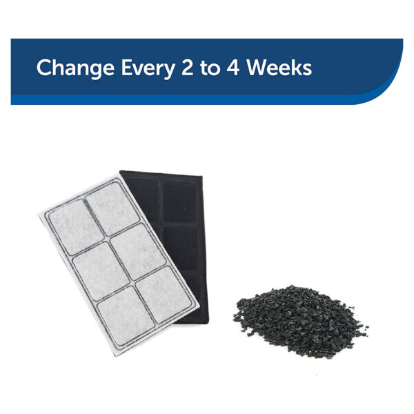 PetSafe Drinkwell Premium Replacement Charcoal Carbon Filter 3 Pack - Image 4