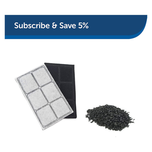 PetSafe Drinkwell Premium Replacement Charcoal Carbon Filter 3 Pack - Image 5