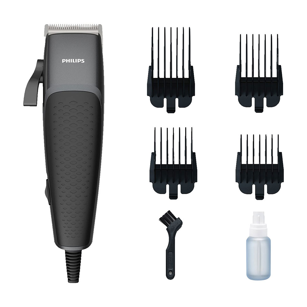 Philips Series 3000 Head And Face Hair Clipper With Stainless Steel Blades  And 4 Attachment Combs | BuysBest
