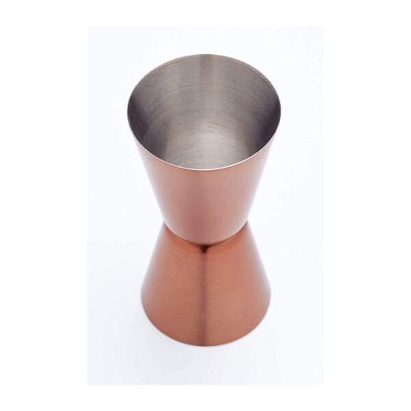 KitchenCraft BarCraft Dual Cocktail Jigger/Spirit Measure Stainless Steel Copper Finish 25/50 ml - Image 2
