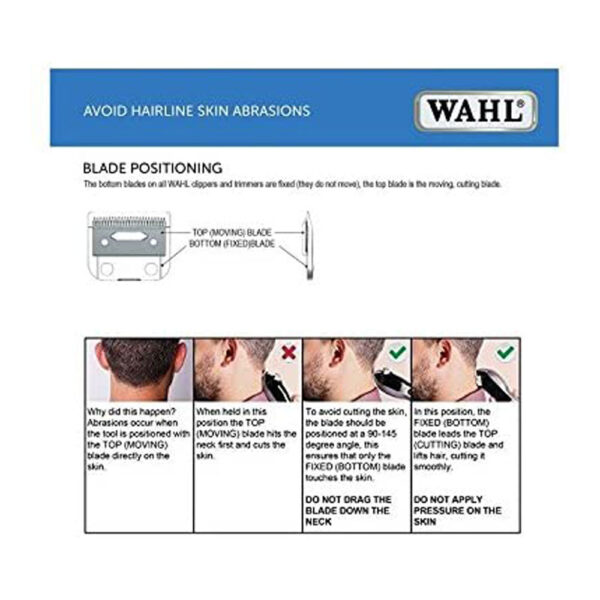 Wahl Baldfader Plus Ultra Close Cut Hair Clipper With 6 Attachment Combs - Black/Red - Image 7