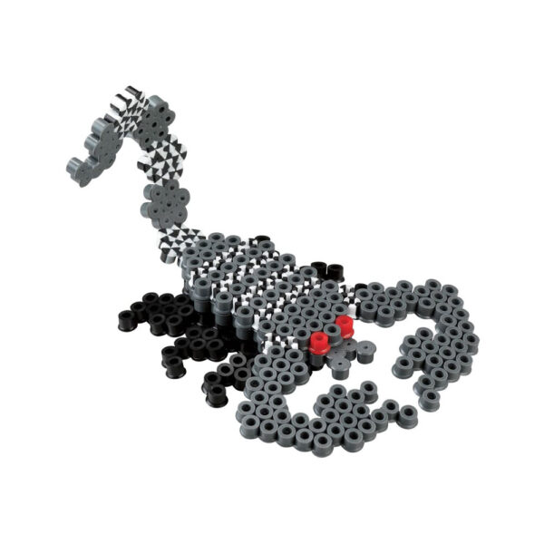 Hama 1000 Midi Beads In Bag Cylindrical Plastic - Light Grey - Image 2