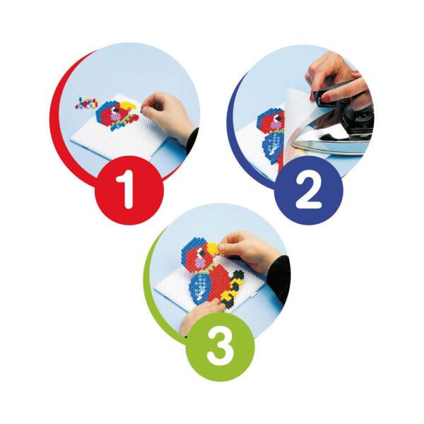 Hama Four Animal Mixed Pegboard Set Plastic - White - Image 6