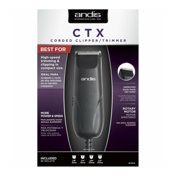 Andis CTX Corded Clipper/Trimmer - Image 3
