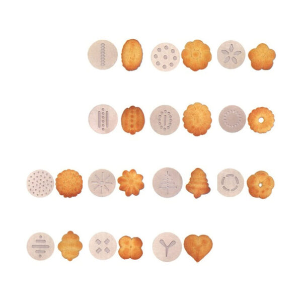 KitchenCraft MasterClass Biscuit Making And Icing 22 Pieces Set Stainless Steel - Silver - Image 2