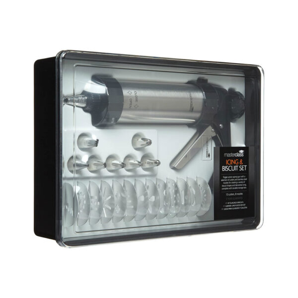 KitchenCraft MasterClass Biscuit Making And Icing 22 Pieces Set Stainless Steel - Silver - Image 5