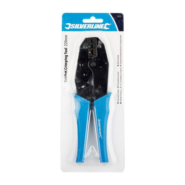 Silverline Ratchet Crimping Tool, 220 mm - Image 3