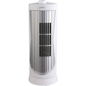 Igenix 12 Inch Oscillating Mini Tower Fan With 2 Speed Settings - White