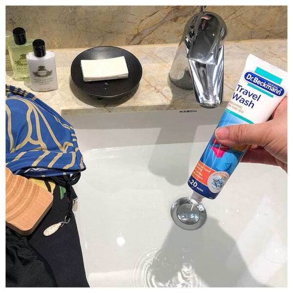 Dr. Beckmann Non Bio Travel Wash 100 ml - Ideal For Hand Washing White And Colored Garments Up To 20 Washes - Image 6