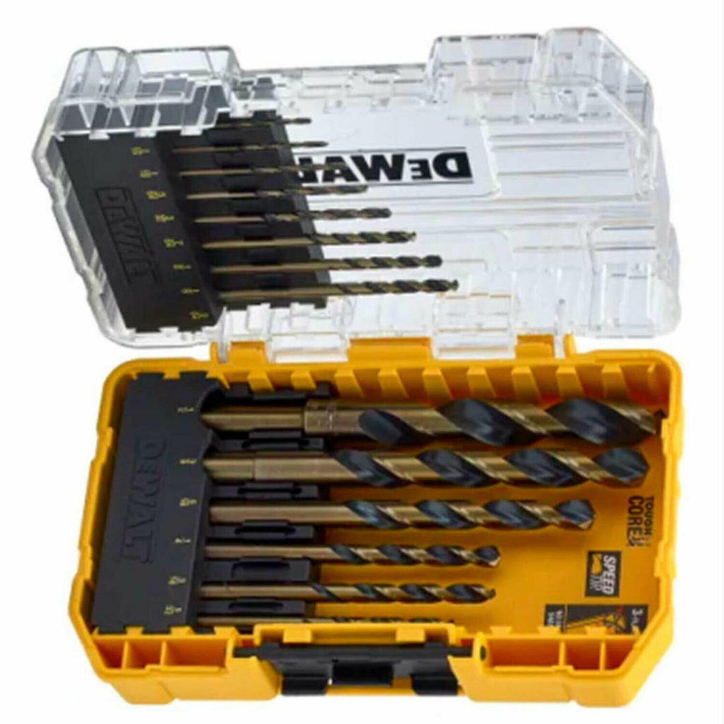 Dewalt Metal Drill Bit Set 14 Pieces HSSG, Black/Yellow BuysBest