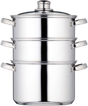 KitchenCraft Stainless Steel Three Tier Steamer