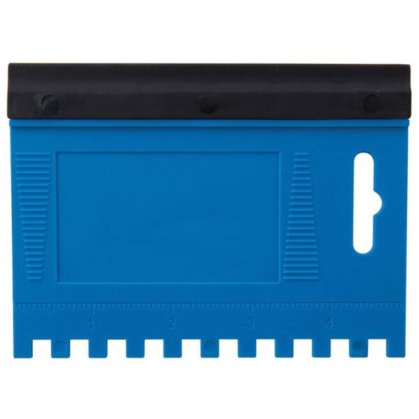 Silverline Combination Squeegee Spreader 125 x 95mm - 6mm Teeth - Blue/Black - Image 2
