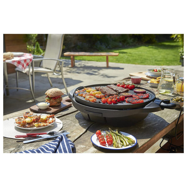 George Foreman Barbecue Indoor Outdoor Grill BBQ 2400 W - Black - Image 5