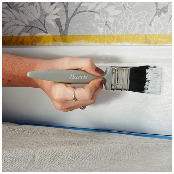 Harris Essentials Walls & Ceilings Paint Brush 3 Pack 1 x 1, 1 x 1.5, 1 x 2 - Grey - Image 3