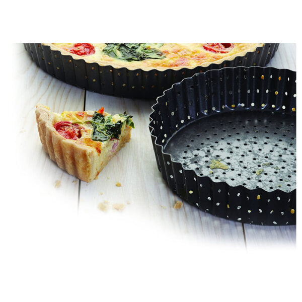 KitchenCraft MasterClass Crusty Bake Non-stick Fluted Round 30cm Quiche Tin - Image 2