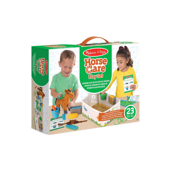 Melissa & Doug Feed & Groom Horse Care Play Set - Image 5