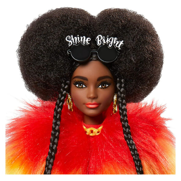 Barbie Extra Doll #1 in Rainbow Coat With Pet Poodle - Multicolour - Image 3