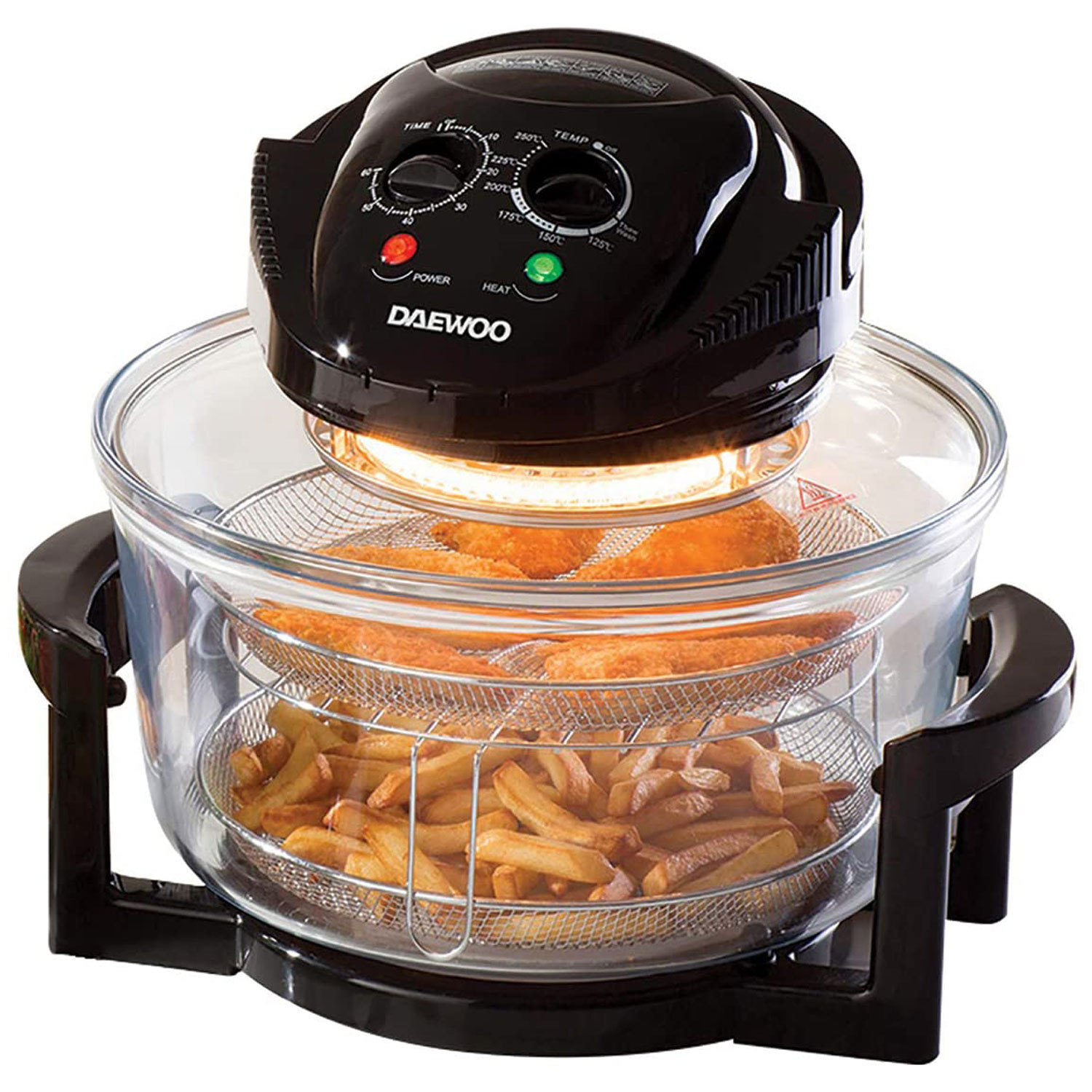 Daewoo Deluxe 17L 1300W Halogen Air Fryer with an Extension Ring BuysBest