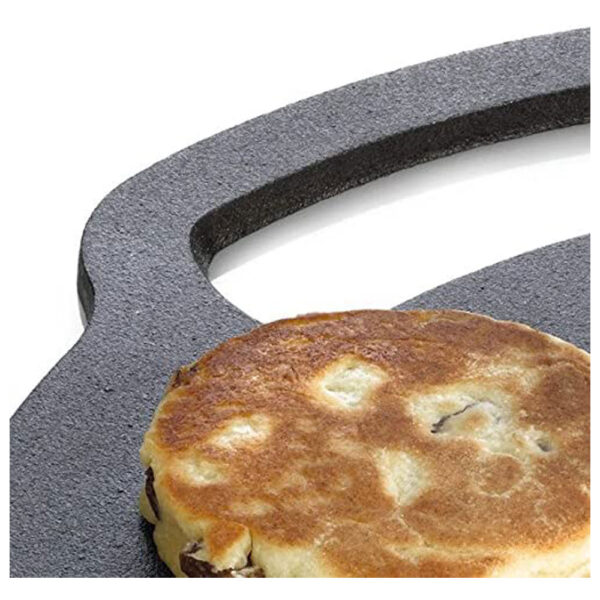 KitchenCraft Cast Iron 27cm Black Steel Baking Stone - Image 3