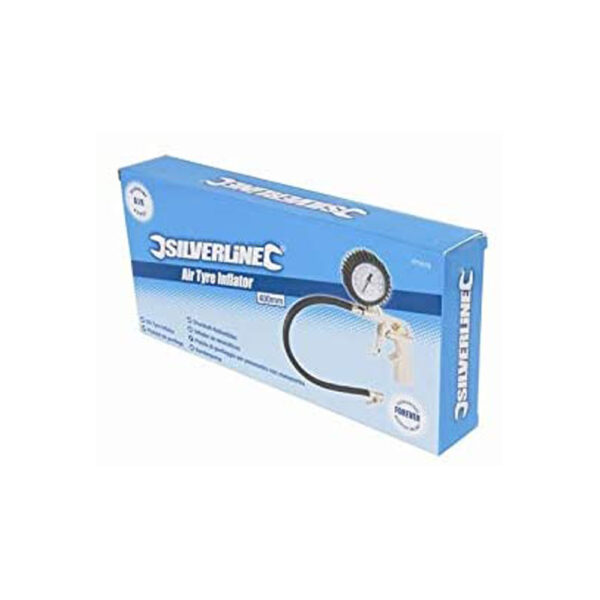 Silverline Air Tyre Inflator 400mm - Suitable For Motor Vehicles Cycles Dinghies And Most Inflatables - Image 3