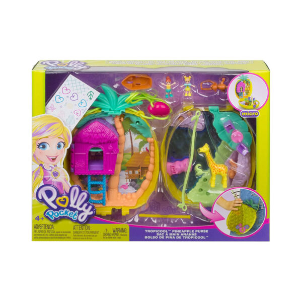 Polly Pocket Girls Dolls IP Brands Tropicool Pineapple Purse - Image 7