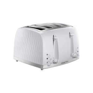 Russell Hobbs Contemporary Honeycomb 4 Slice Toaster 1500 W – White