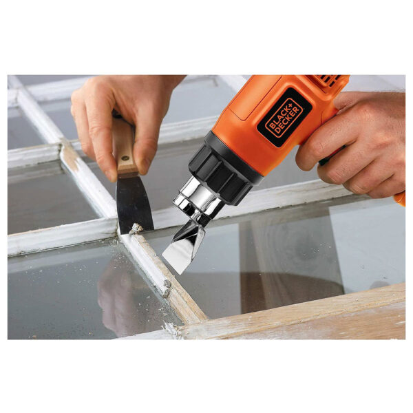 Black & Decker Heat Gun, 1750 W, 230 V - Black/Orange - Image 3