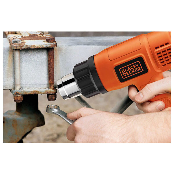 Black & Decker Heat Gun, 1750 W, 230 V - Black/Orange - Image 4