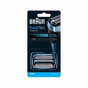 Braun Series 4 40B Electric Shaver Head Replacement CoolTec Cassette Foil And Cutter – Black