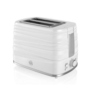 Swan Symphony 2 Slice Toaster Plastic High Gloss And Matt Finish 930 W – White