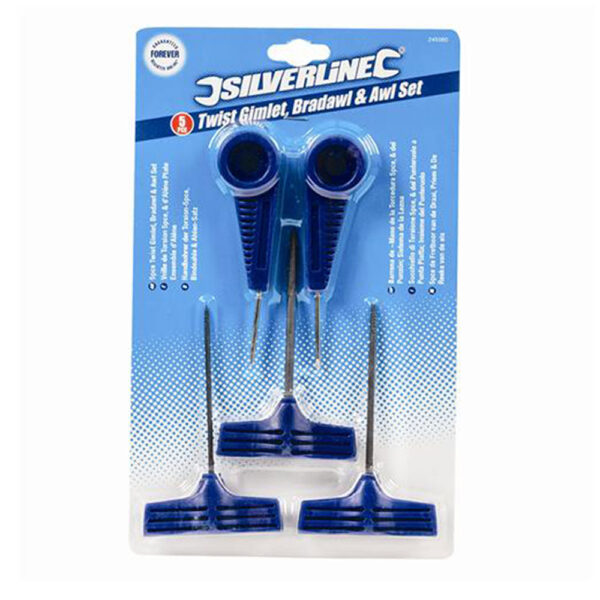 Silverline Twist Gimlet Bradawl And Awl Set - 5 Piece - Image 3