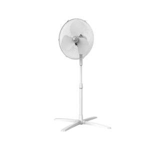 Igenix 16 Inch Pedestal Fan Oscillation Function Adjustable Tilt Angle Height 3 Speed Settings 40 W – White