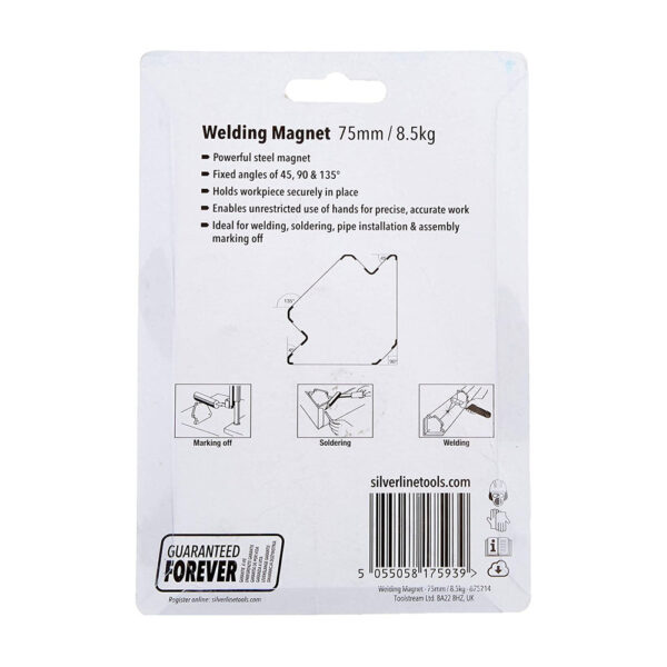 Silverline Welding Magnet - 75 mm - Image 4