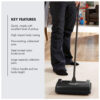 Ewbank Light Weight Handy Manual Speed Sweep Carpet Sweeper Cleaner Black - Image 6