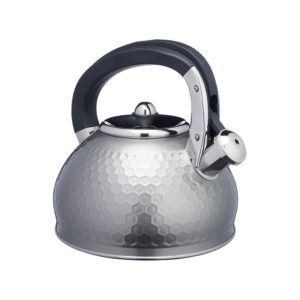 KitchenCraft Lovello Induction Stovetop Whistling Kettle, 2.5 L, Grey