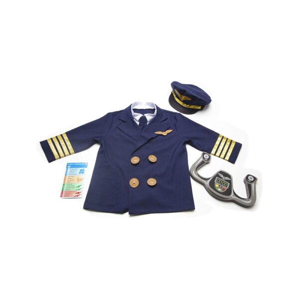Melissa & Doug Pilot Role Play Costume Set - Multicolor