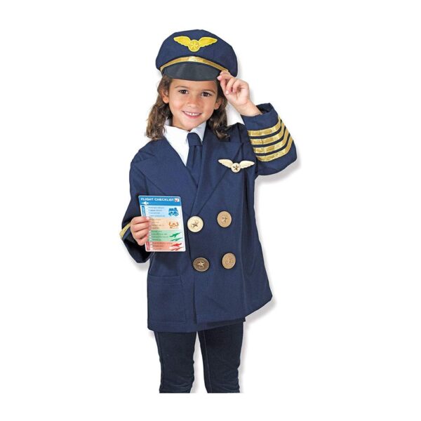 Melissa & Doug Pilot Role Play Costume Set - Multicolor - Image 3