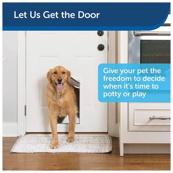 PetSafe Staywell Aluminum Pet Door Flap Energy Efficient Magnetic Lock Medium - Image 2