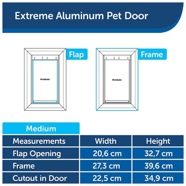 PetSafe Staywell Aluminum Pet Door Flap Energy Efficient Magnetic Lock Medium - Image 6