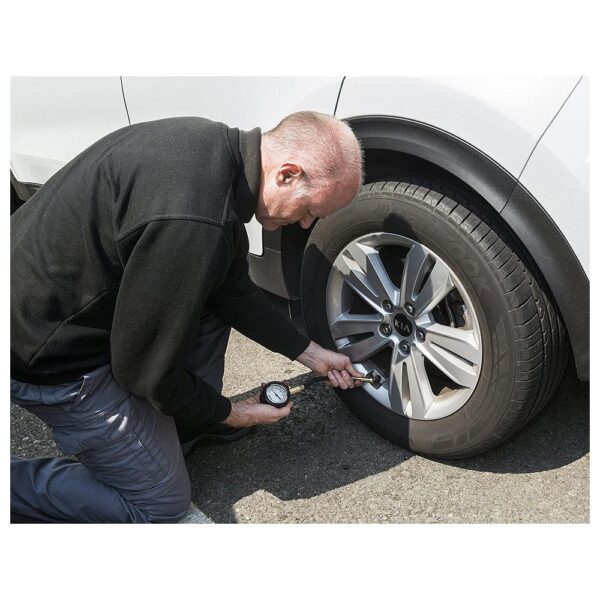 Draper 69924 Tyre Pressure Gauge with Flexible Hose - Image 2