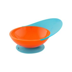 Tomy Boon CATCH Baby Feeding Bowl With Spill Catcher – Orange/Blue