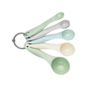 KitchenCraft Colorworks Classics Colors Five Piece Plastic Measuring Spoon – Set of 5