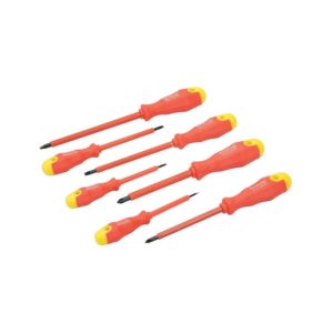 Silverline Insulated Soft-Grip Screwdriver Slotted & Phillips 7 Piece Set