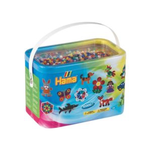 Hama 10000 Solid Mix Midi Beads Bucket – Multicolor