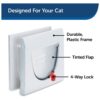 PetSafe Staywell Manual Cat Flap Pet Door 4 Way Locking In White - Image 3