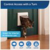 PetSafe Staywell Manual Cat Flap Pet Door 4 Way Locking In White - Image 4