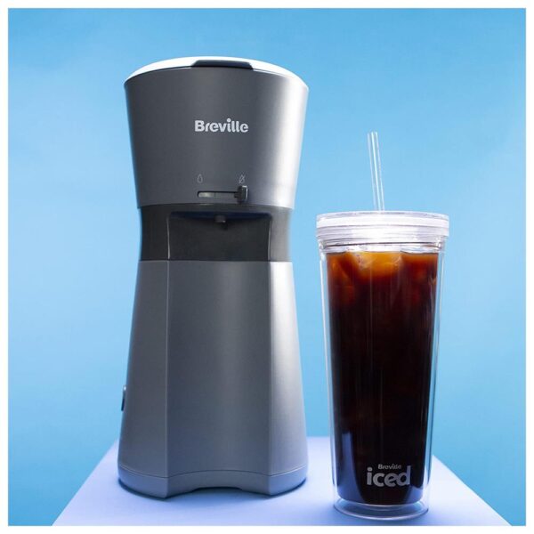Breville Iced Coffee Maker Plus Coffee Cup with Straw Ready in Under 4 Minutes - Grey - Image 8