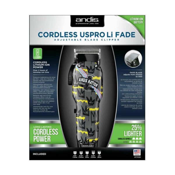 Andis Cordless USPro Li Fade Nation Clipper Crown - Image 4