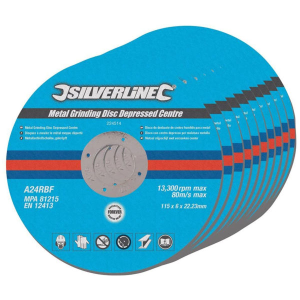Silverline Metal Grinding Discs