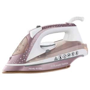 Russell Hobbs Pearl Glide Steam Iron with Pearl Infused Ceramic Soleplate 2600 W – Champagne